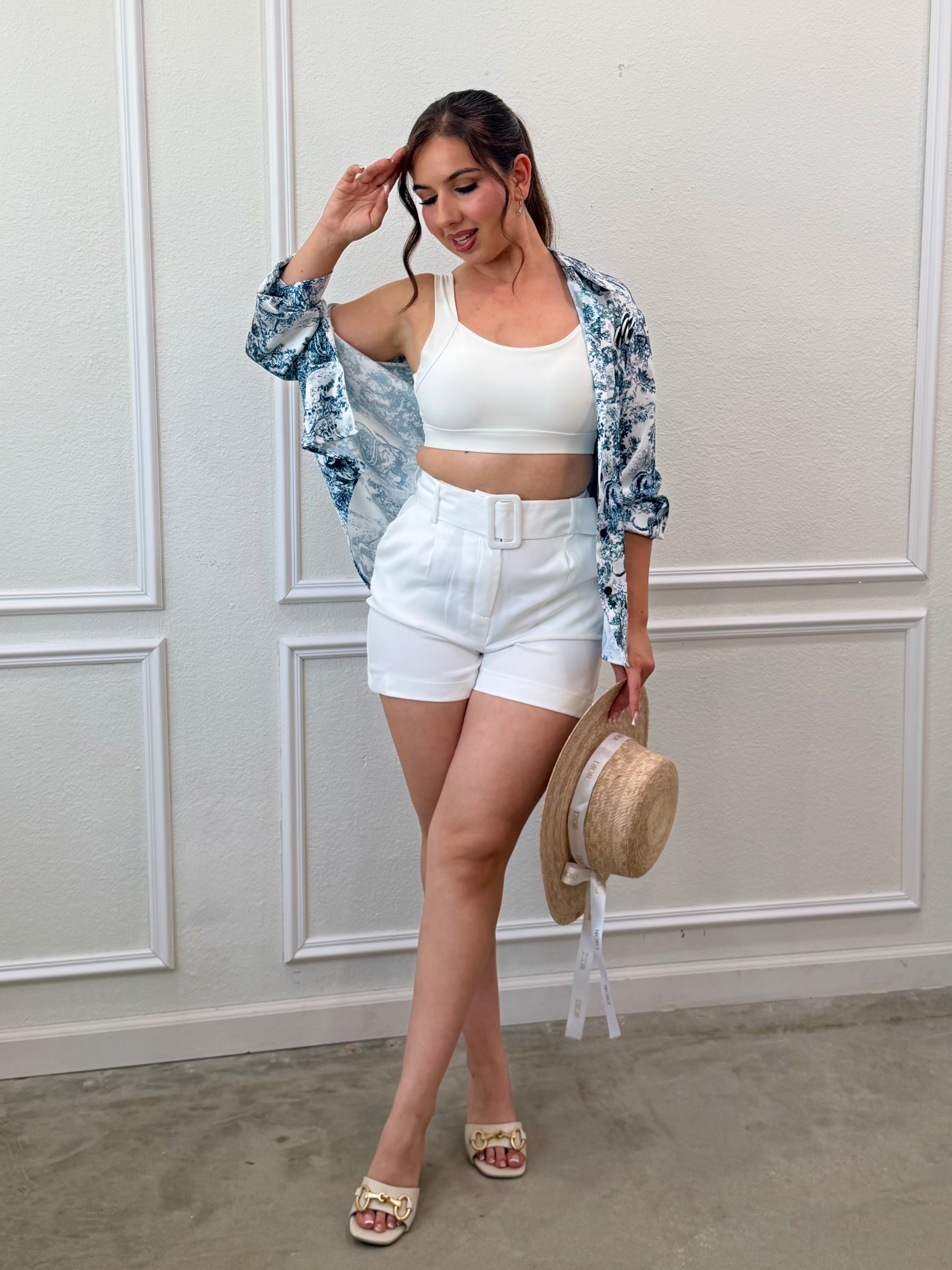 Thrive Crop Top (White)