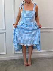 Alice Gingham Midi Dress