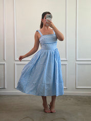 Alice Gingham Midi Dress