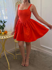 Kamila Mini Dress (Orange)