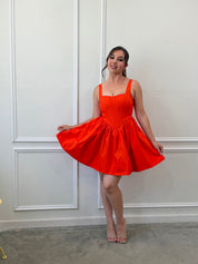 Kamila Mini Dress (Orange)