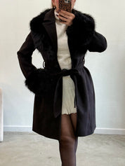 Edna Fur Trim Coat