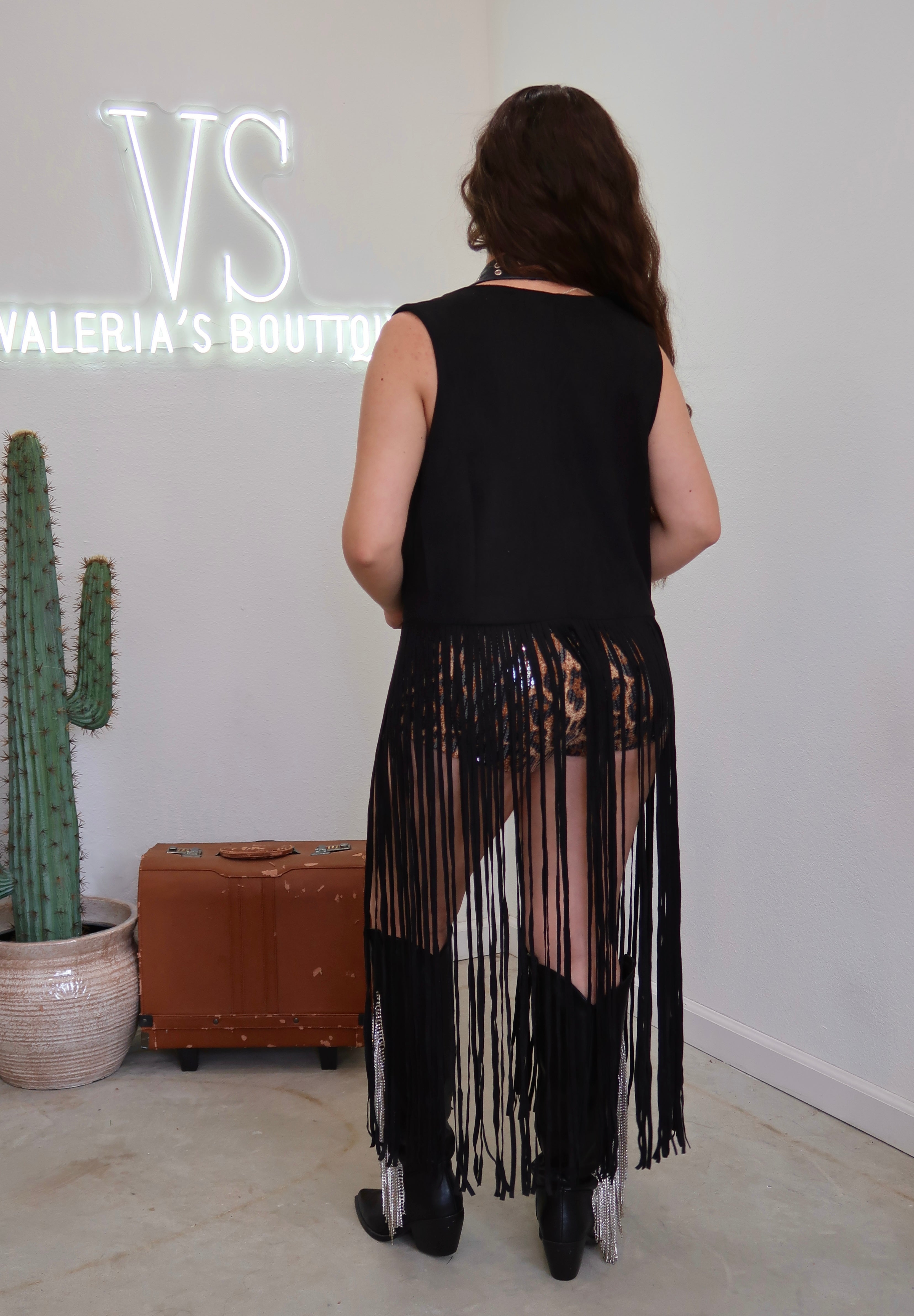 Tamara Fringe Suede Vest