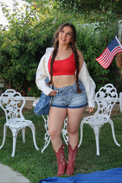 Justina Denim Shorts