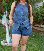 Miley Vintage Denim Top