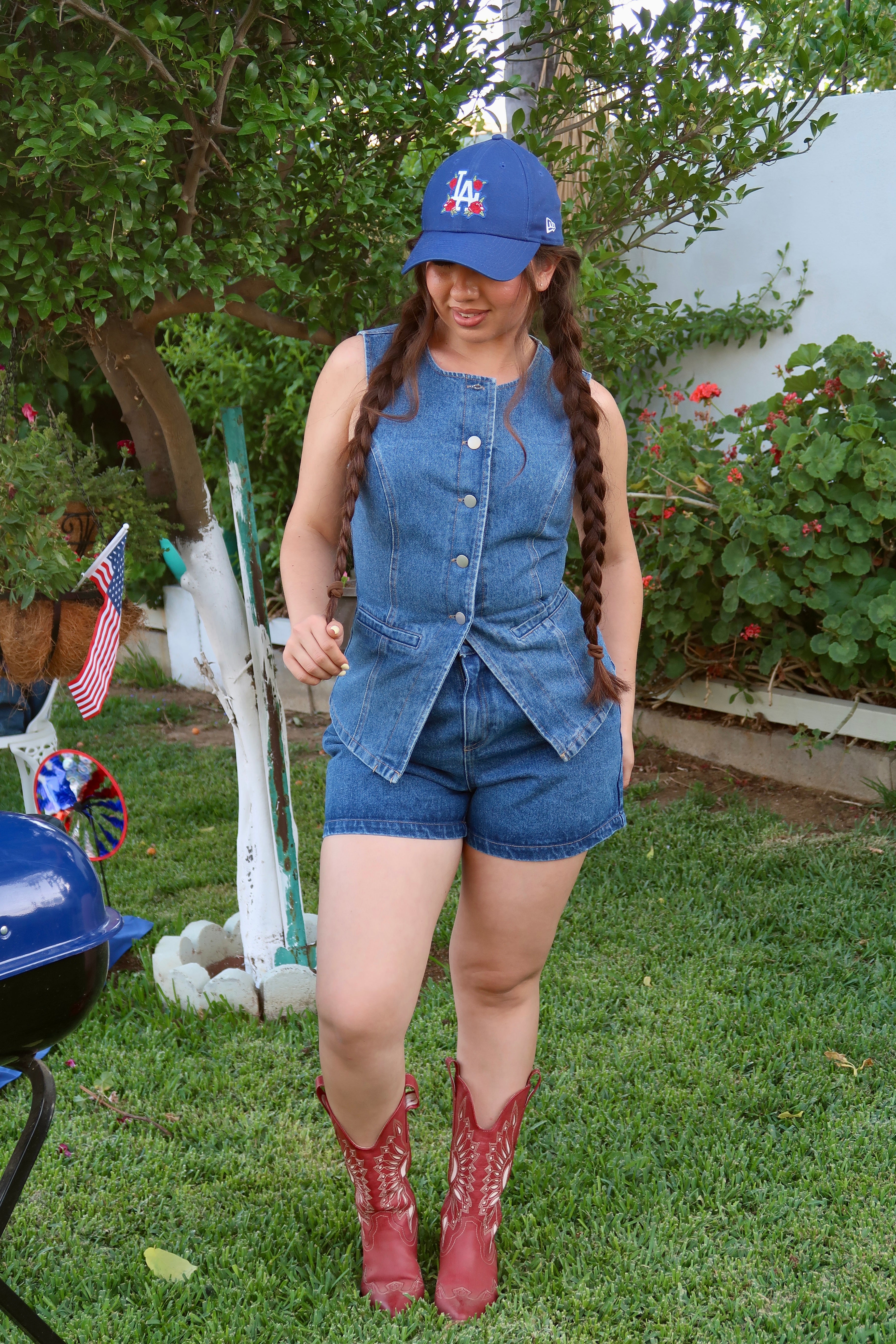 Miley Vintage Denim Top