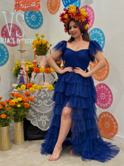 Fairytale Princess Tulle Dress (Royal Blue)