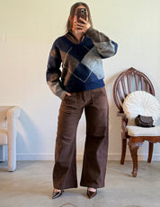 Avra Chocolate Barrel Pants