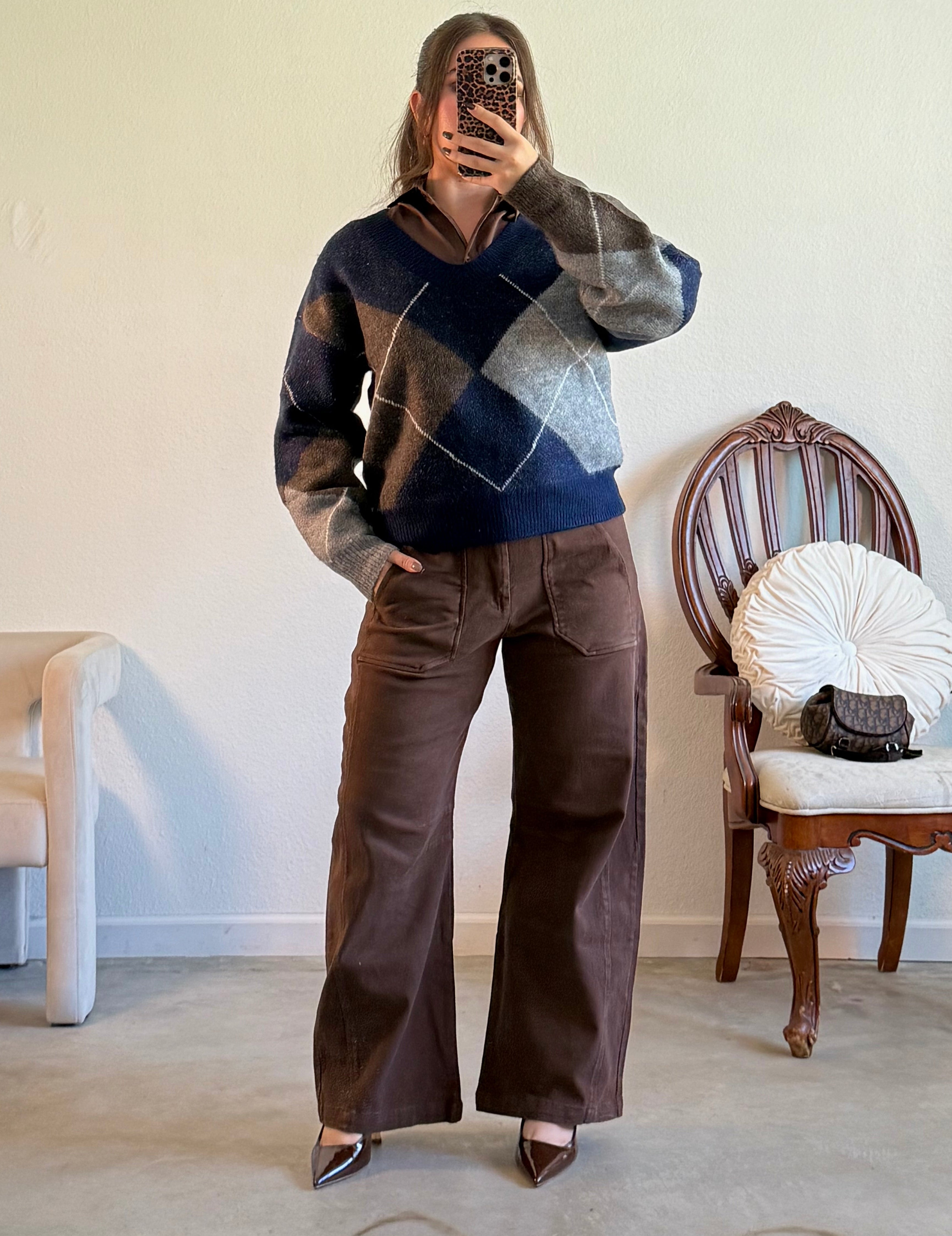 Avra Chocolate Barrel Pants