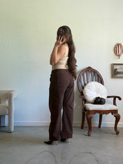 Avra Chocolate Barrel Pants