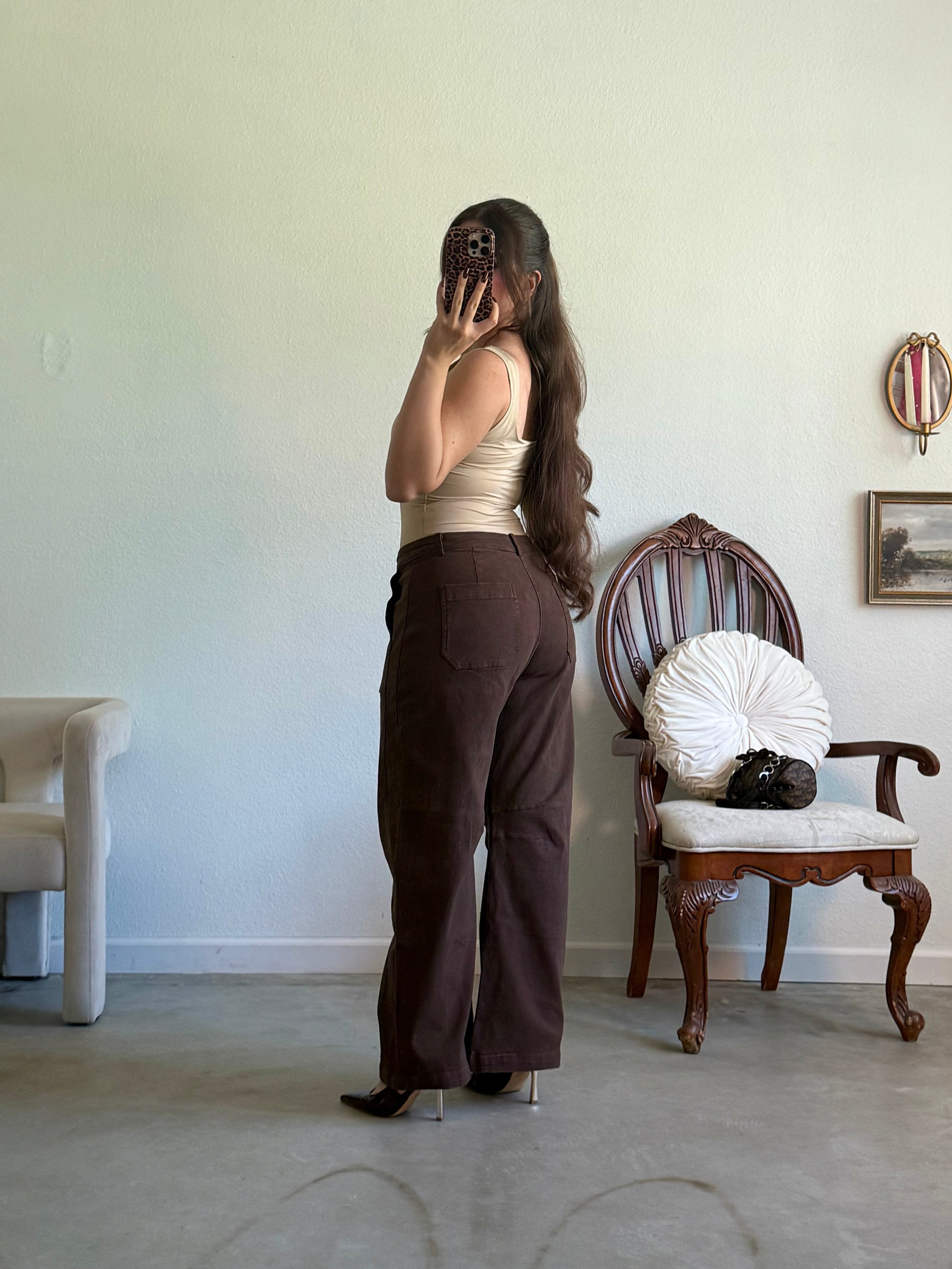 Avra Chocolate Barrel Pants