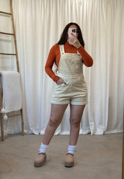 Jill Overall Romper (Cream)