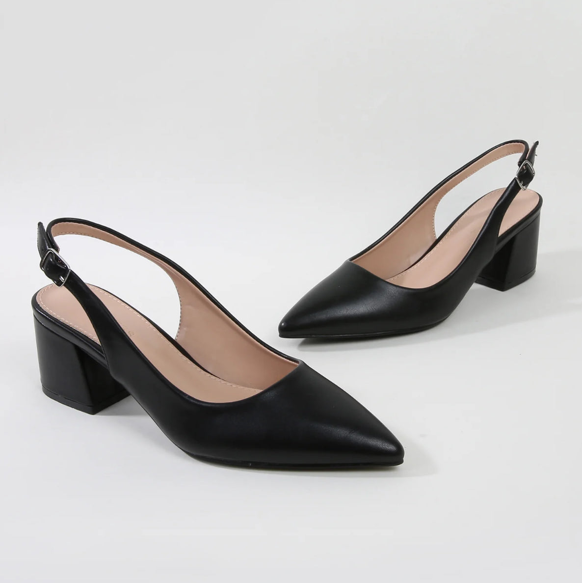 Anne Block Pumps (Black)