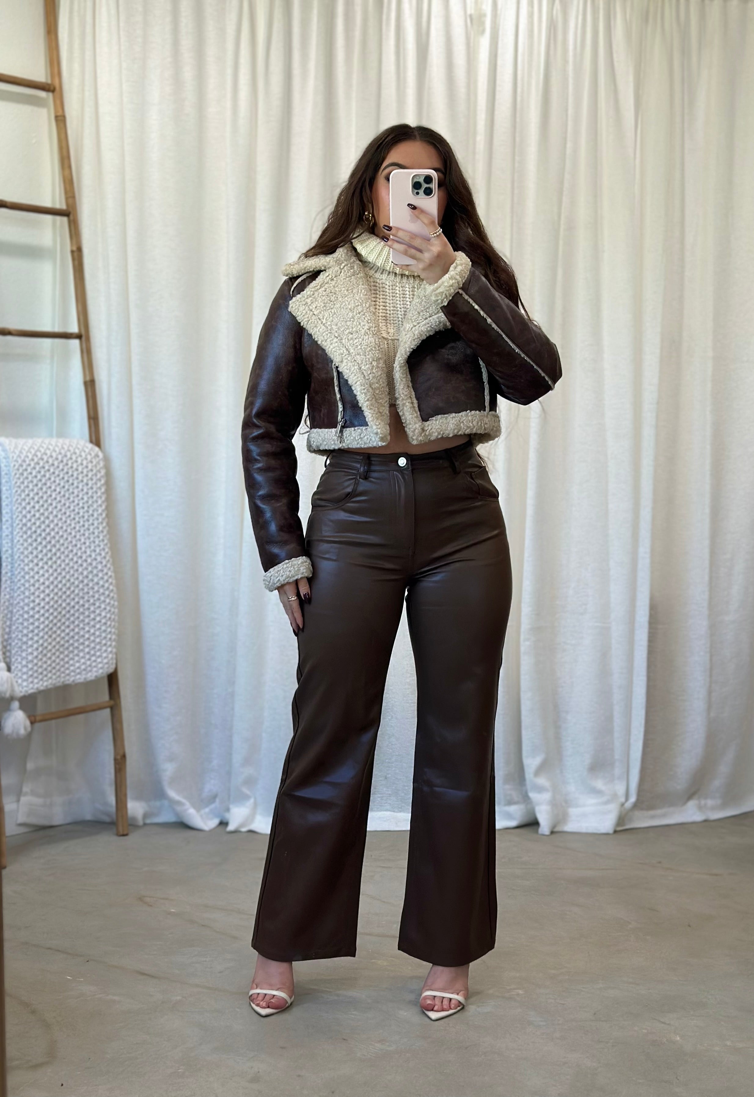 Espresso Leather Pants