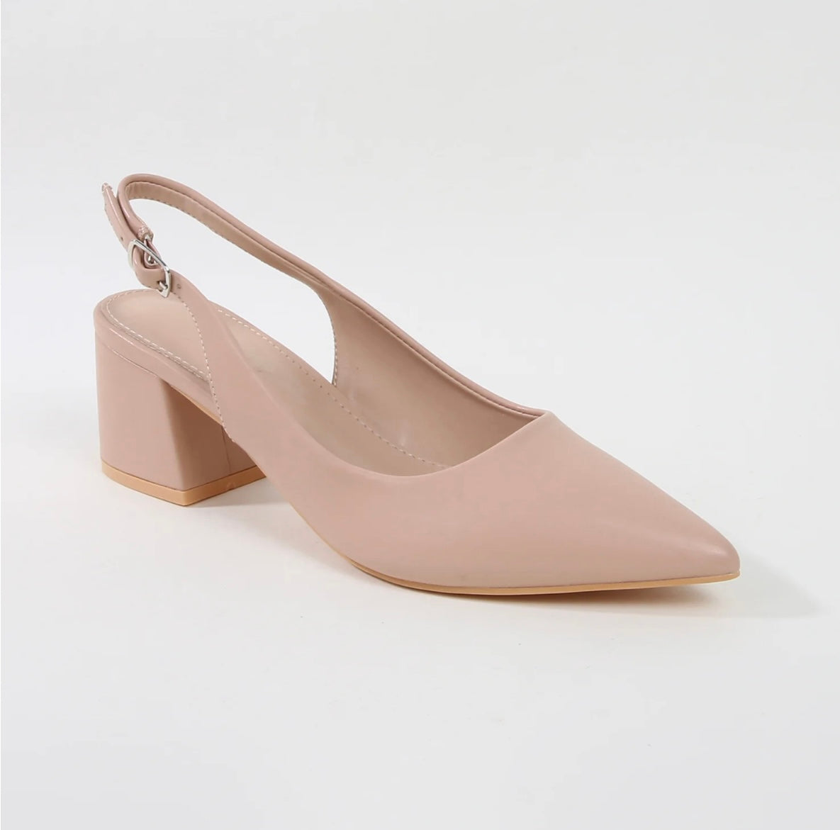 Anne Block Pumps (Beige)