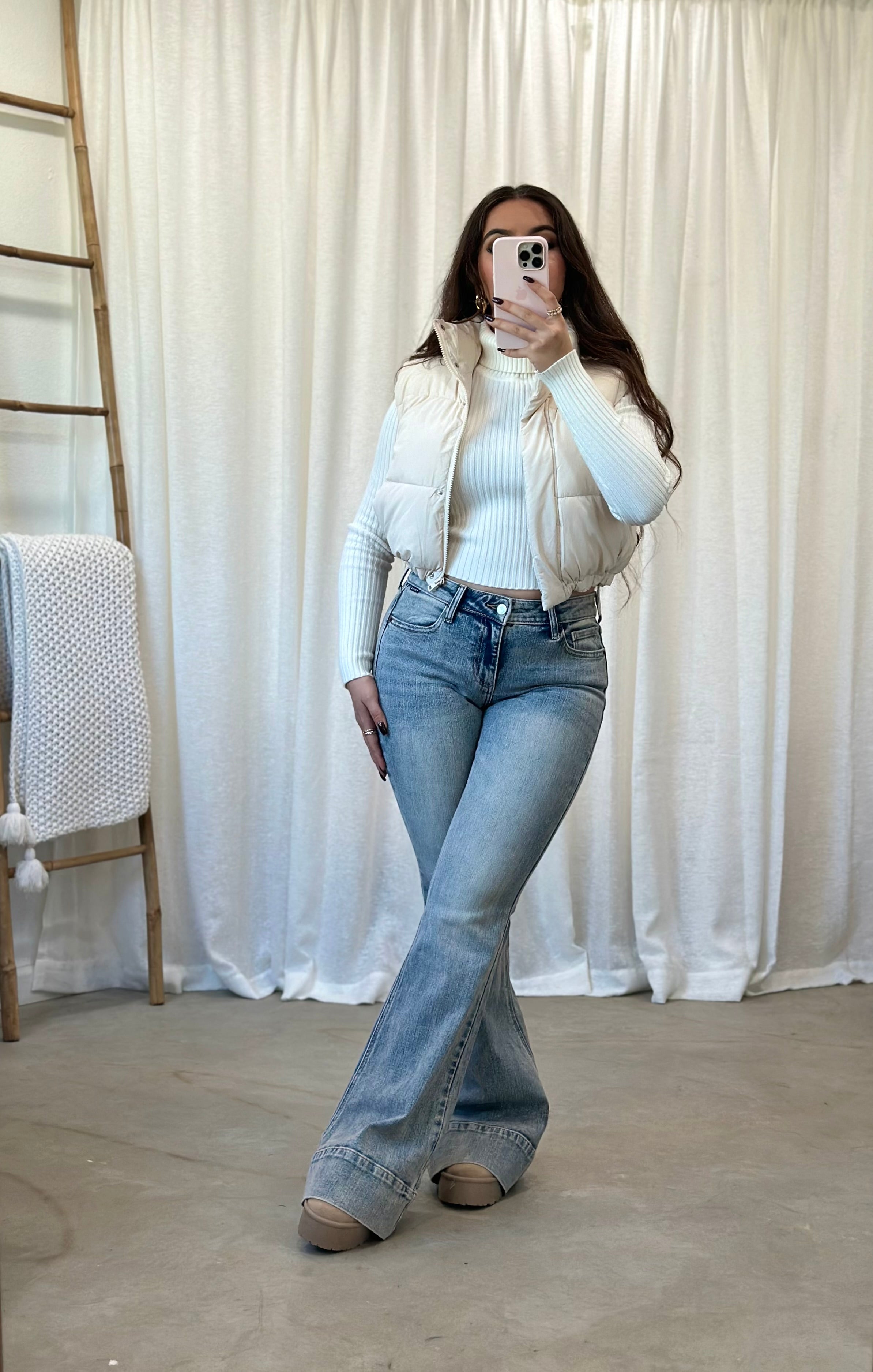 Brooklyn Mid Rise Flare Jeans