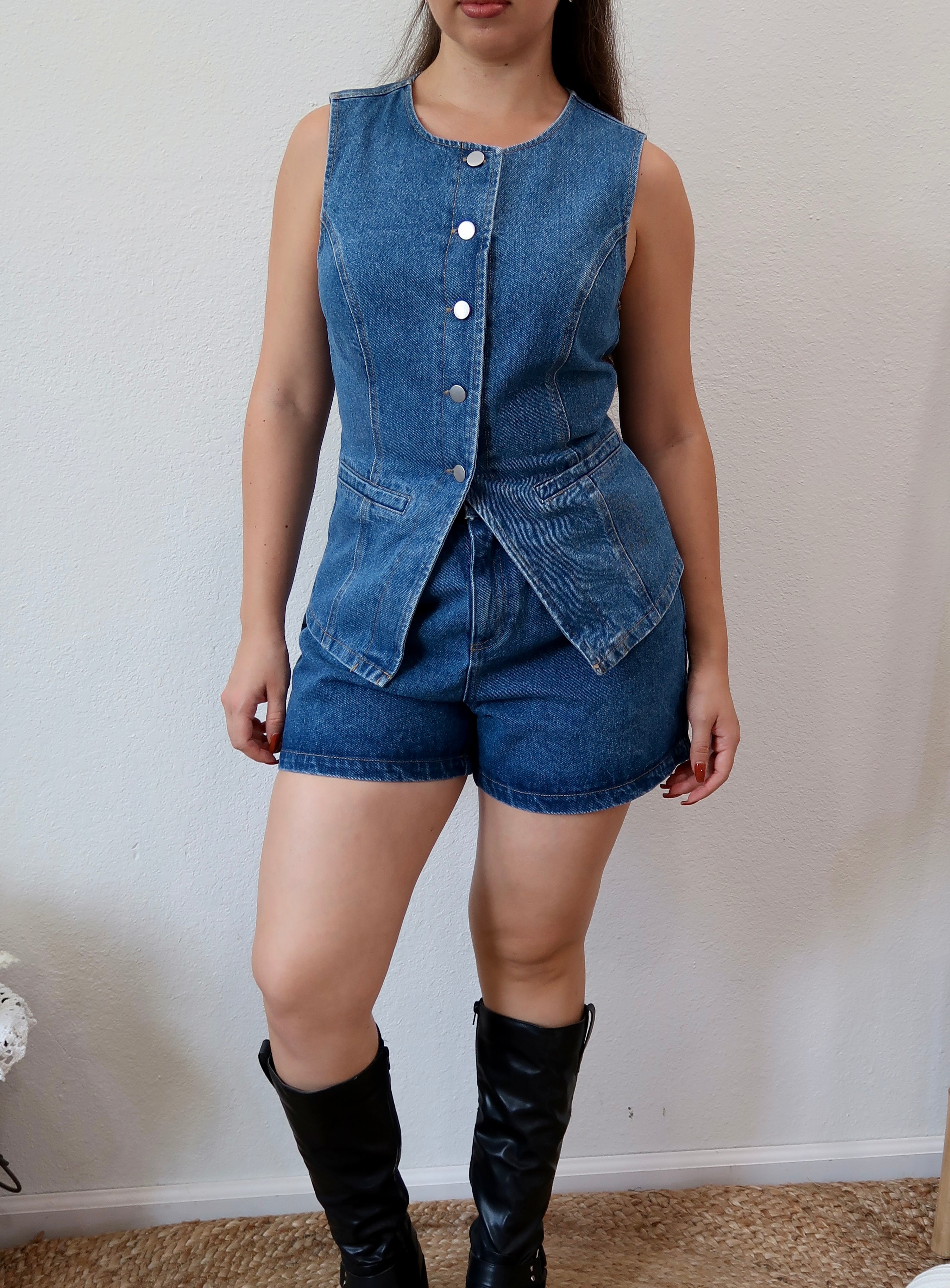 Miley Vintage Denim Top