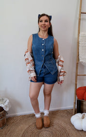 Miley Vintage Denim Top