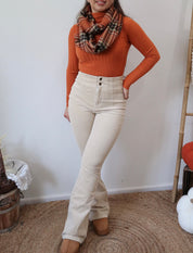 Rust/Olive/Black Plaid Infinity Scarf