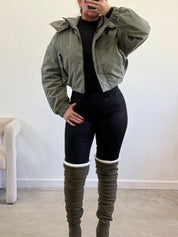 Khy Cropped Jacket (Olive)