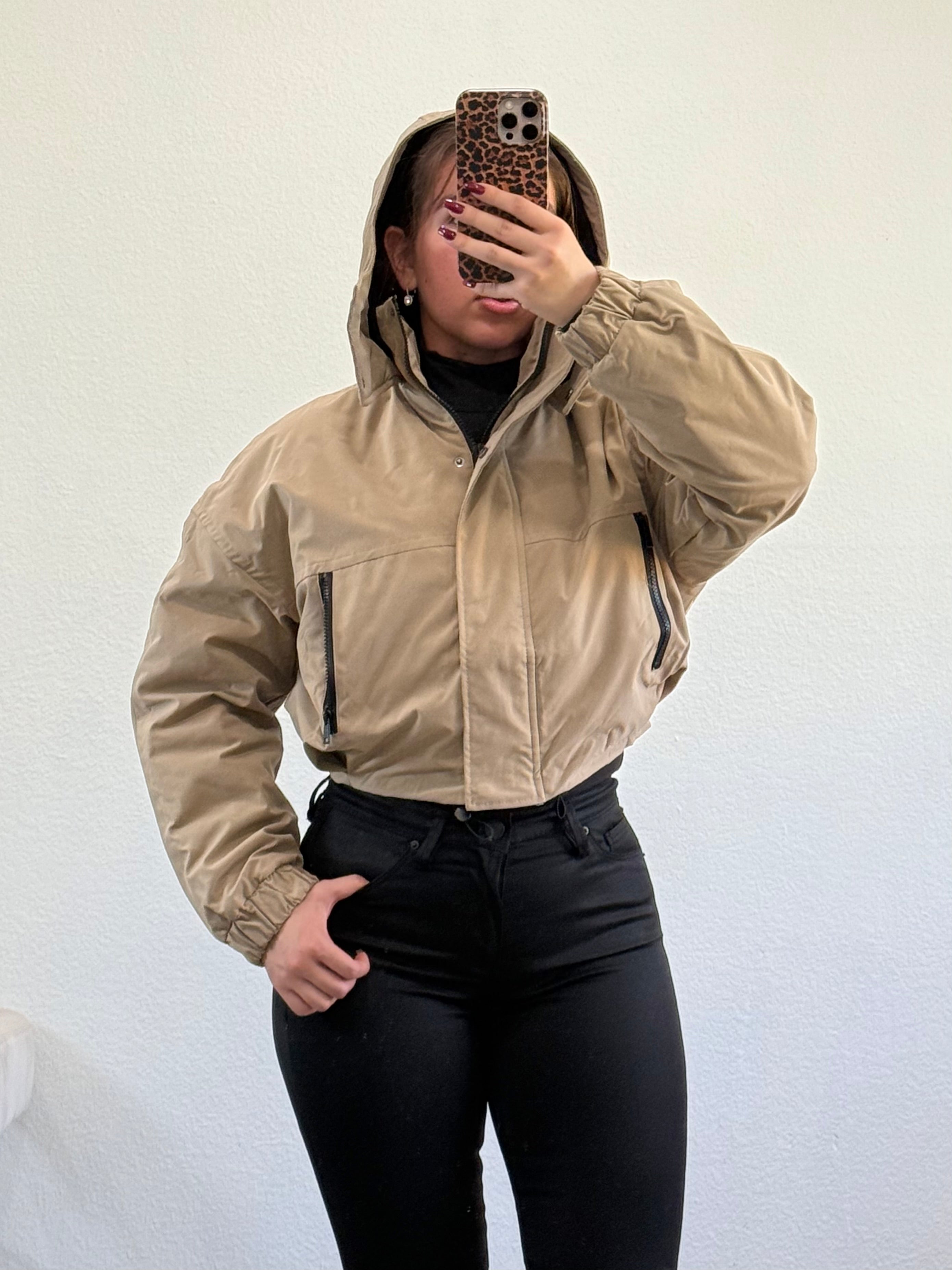 Khy Cropped Jacket (Khaki)