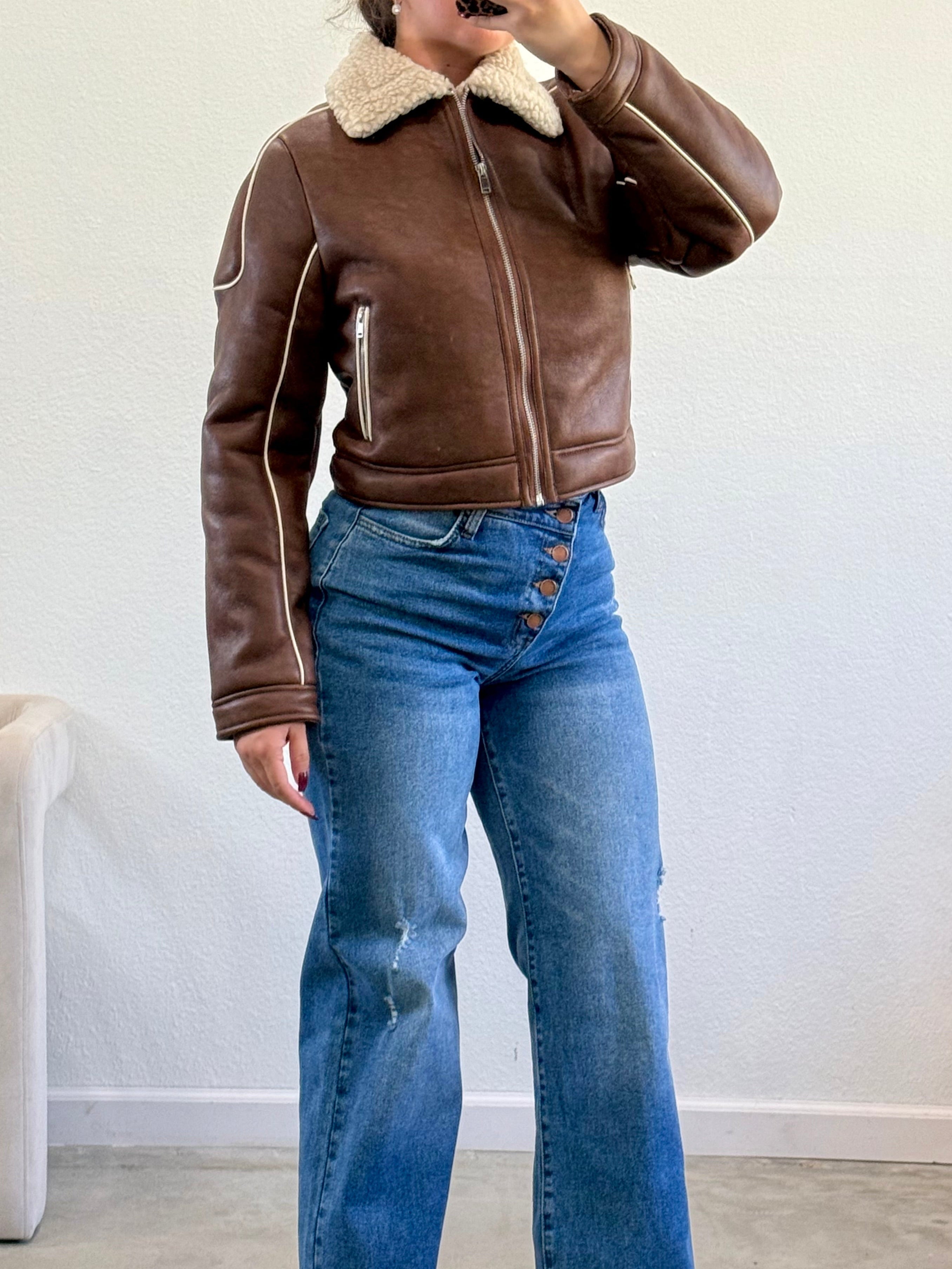 Bradley Shearling Leather Jacket