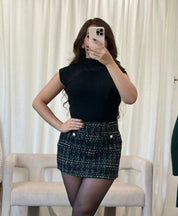 Mae Sweater Top (Black)