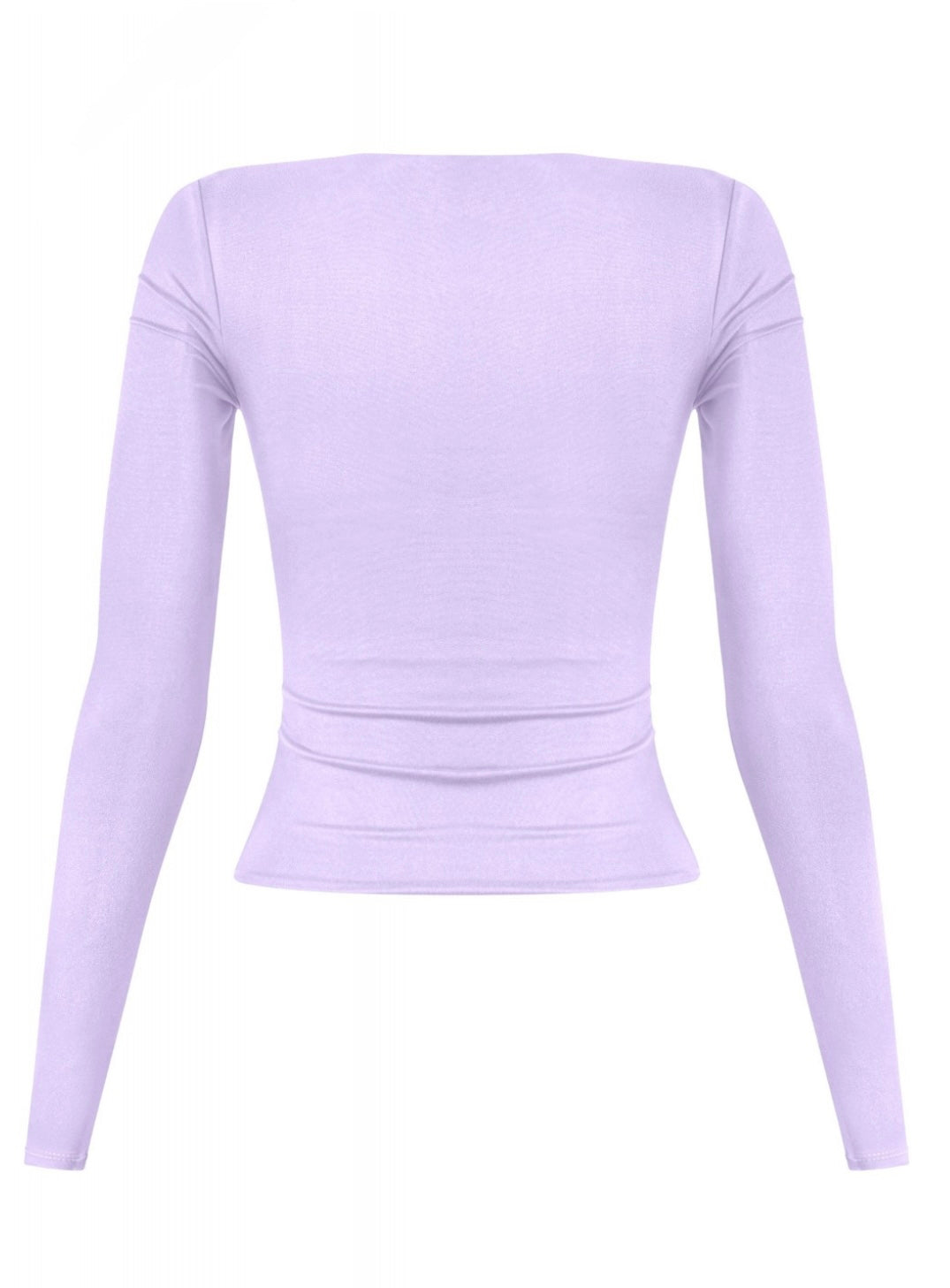 Valerie Long Sleeve Scoop Neck Top (Lavender)