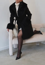 Edna Fur Trim Coat