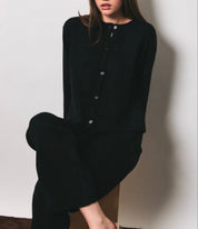Lorette Knit Button Cardigan Sweater