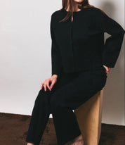 Lorette Knit Button Cardigan Sweater
