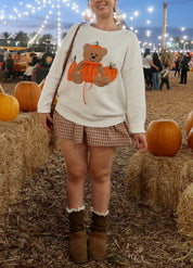 Pumpkin Cuddle Teddy Sweater