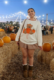 Pumpkin Cuddle Teddy Sweater
