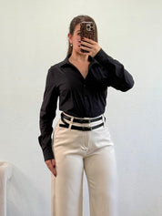 Classic Button Up Shirt (Black)