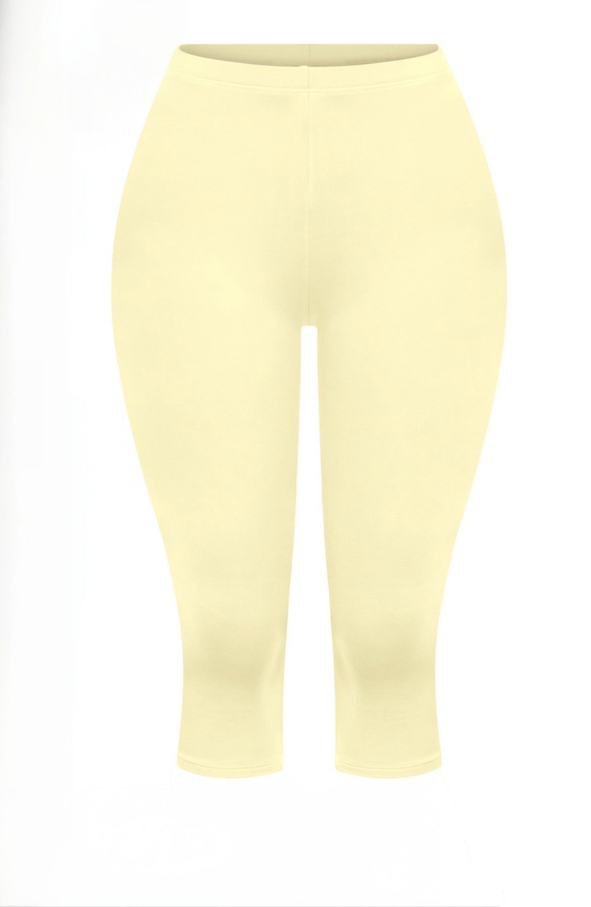 Valerie Capri Pants - High Rise (Light Yellow)