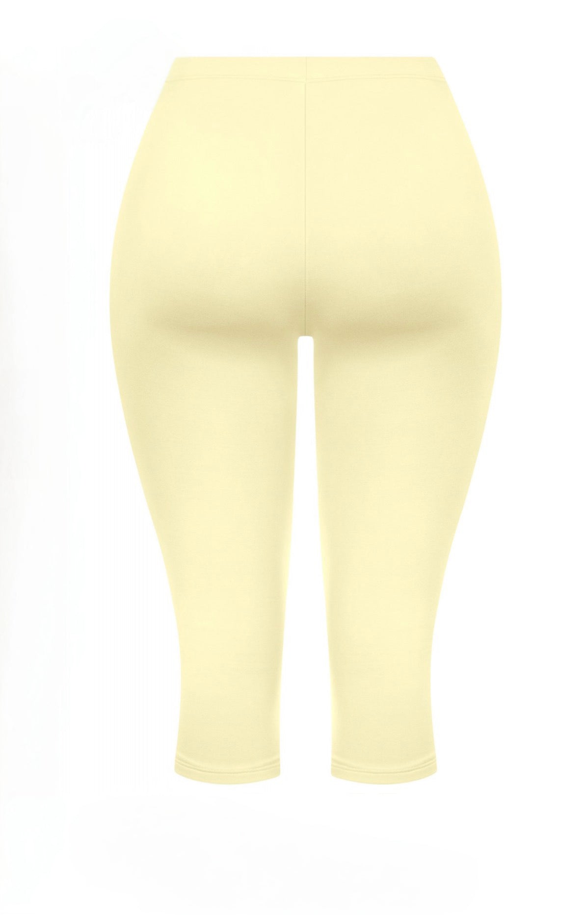 Valerie Capri Pants - High Rise (Light Yellow)