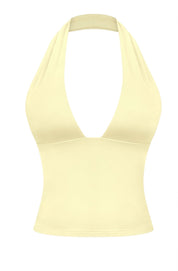 Valerie Plunge Halter Top