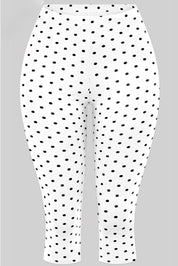 Valerie Polka Dot Capri Pants (White)