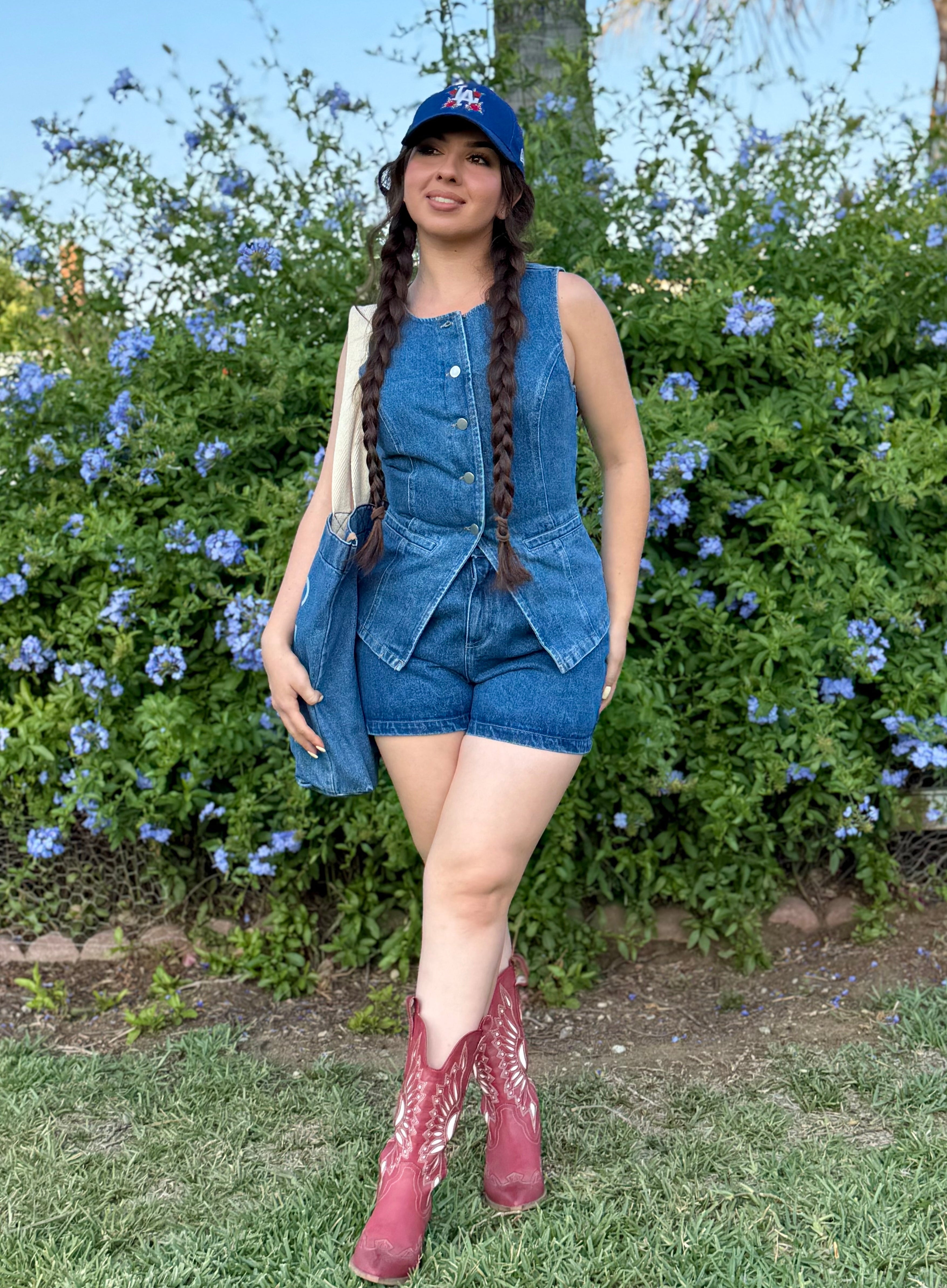 Miley Vintage Denim Top