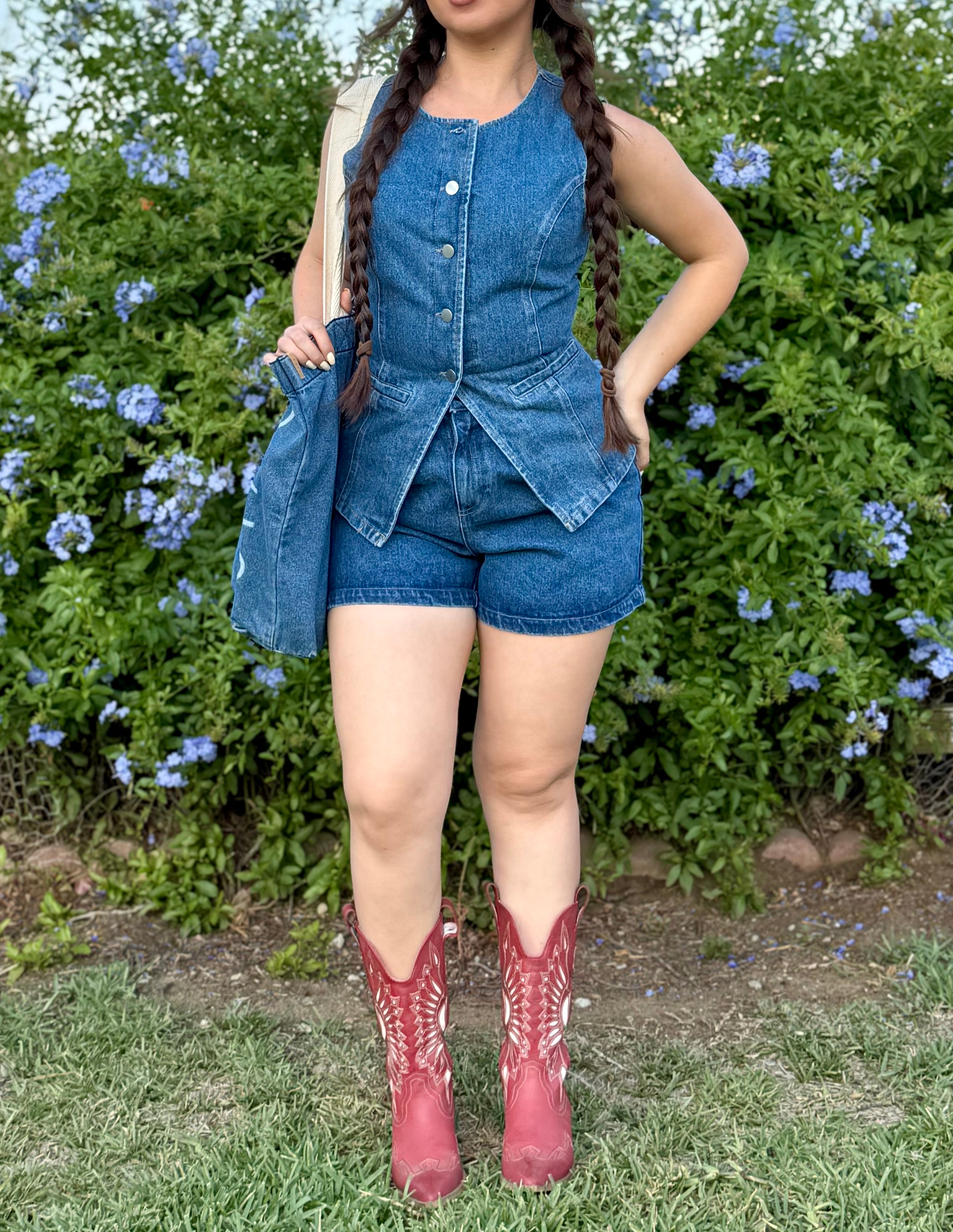 Miley Relaxed Vintage Denim Shorts