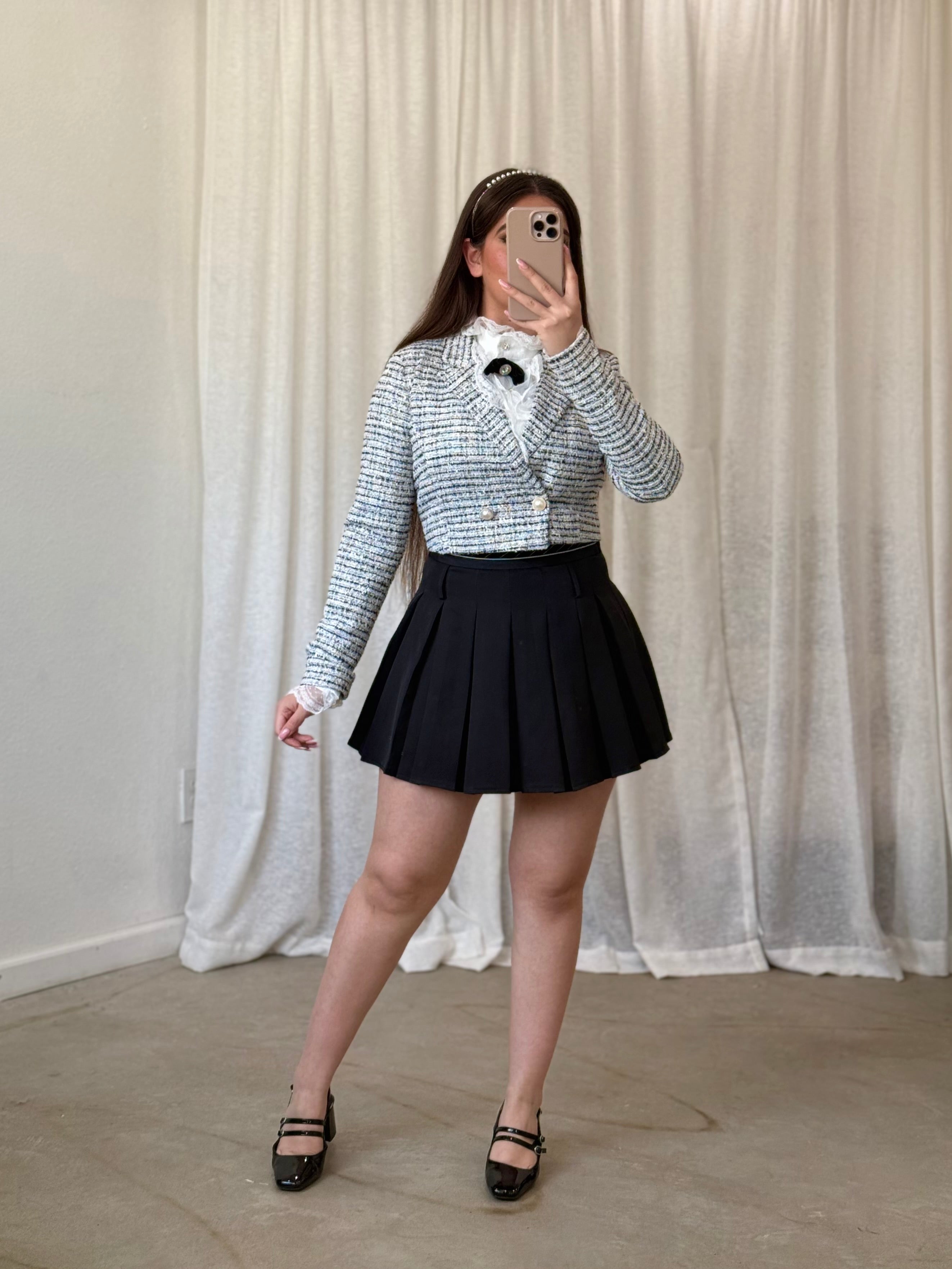 Elle Pleated Mini Skirt