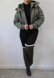 Khy Cropped Jacket (Olive)