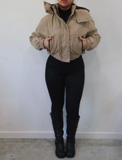 Khy Cropped Jacket (Khaki)