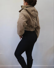 Khy Cropped Jacket (Khaki)