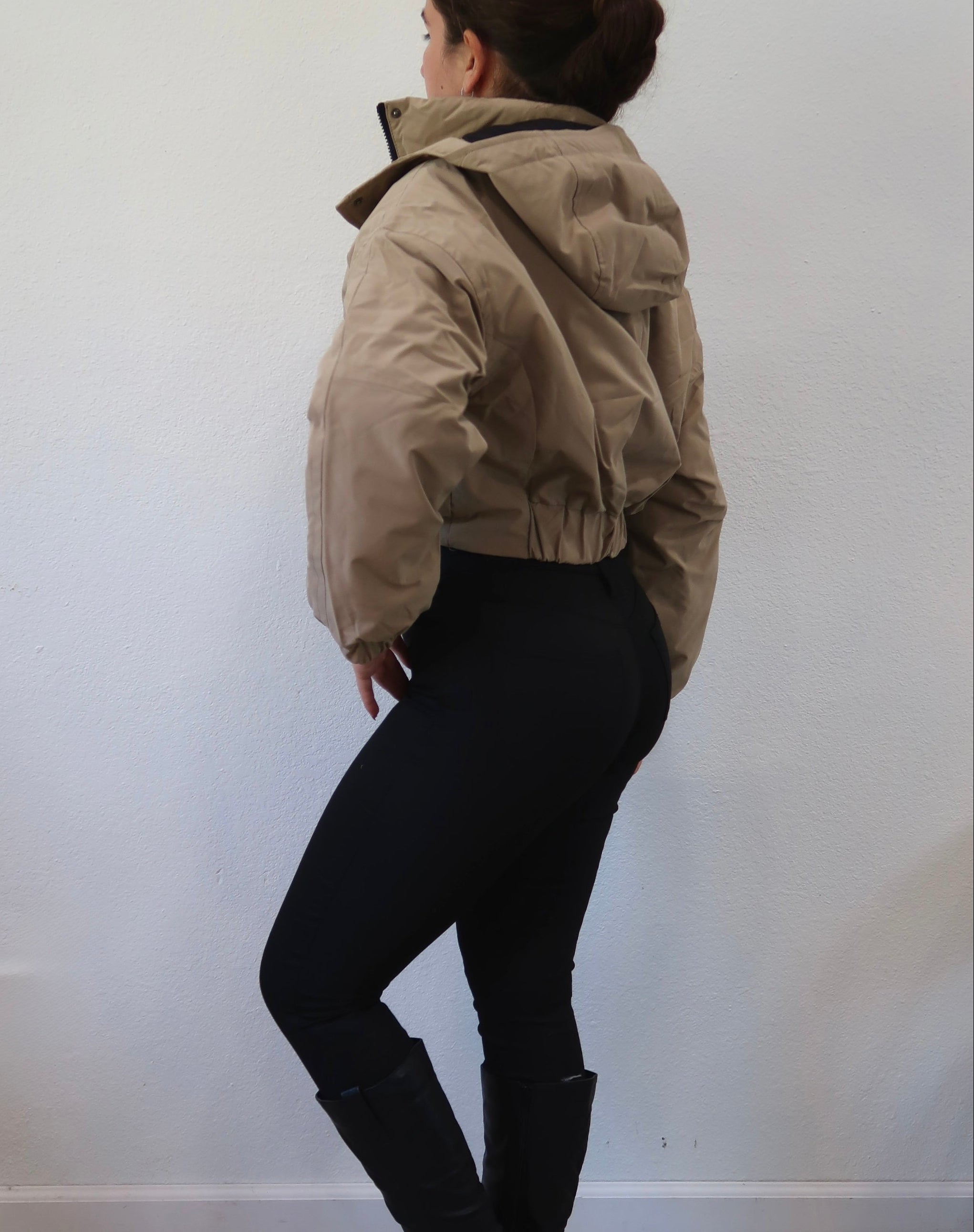 Khy Cropped Jacket (Khaki)