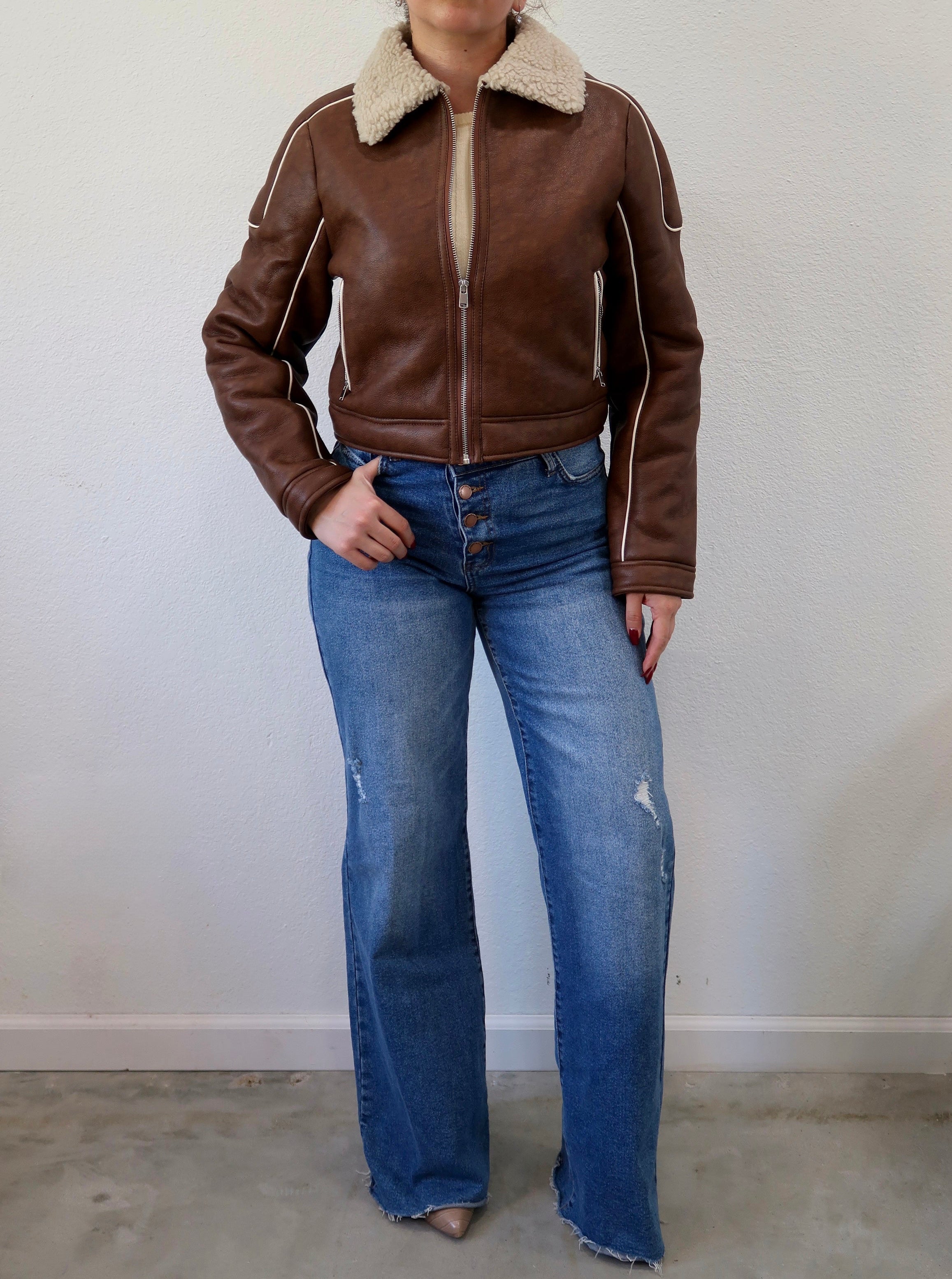 Bradley Shearling Leather Jacket