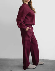 Kim Cargo Sweatpants (Black Cherry)