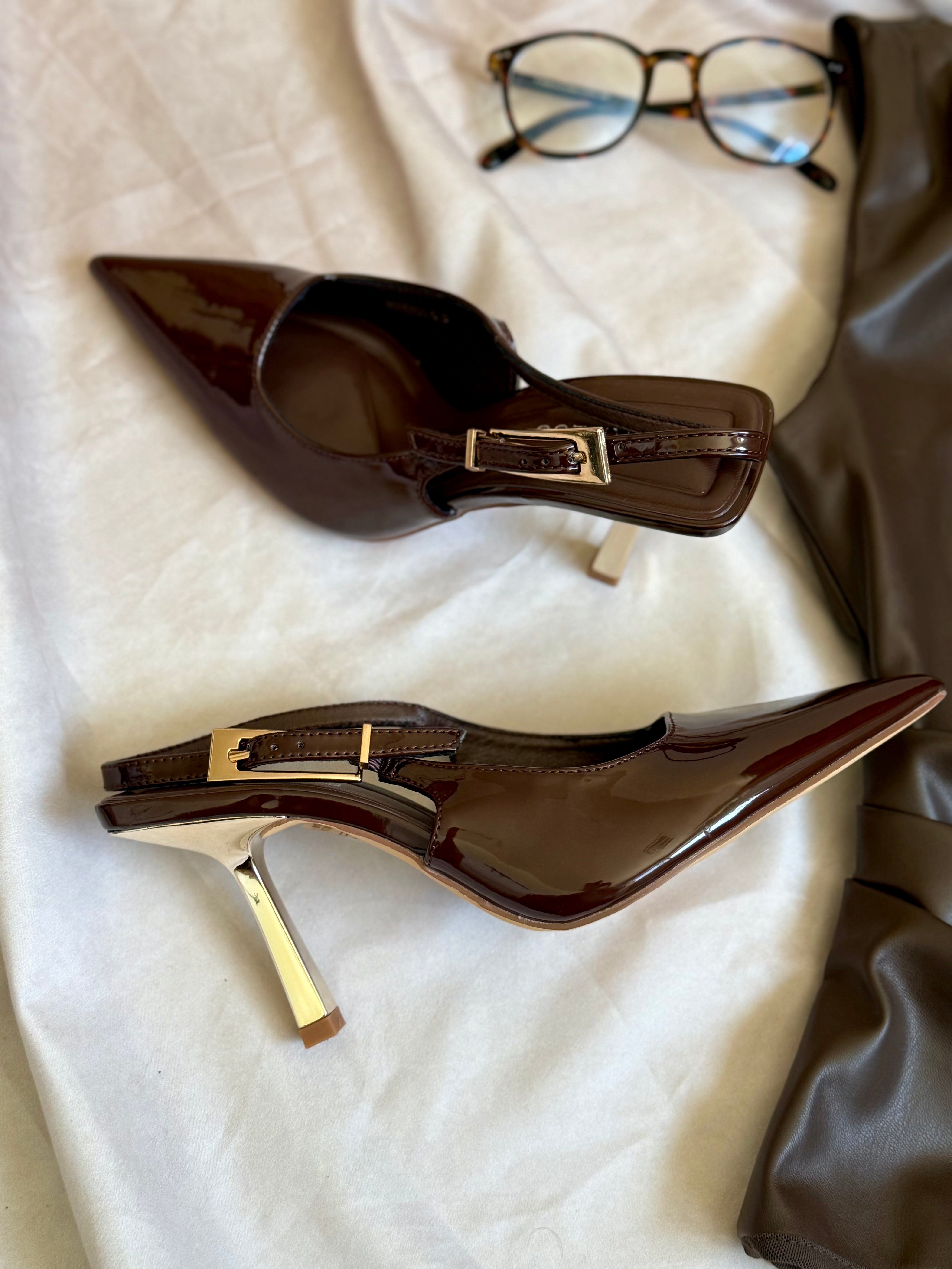 Rich Taste Patent Pumps (Chocolate)