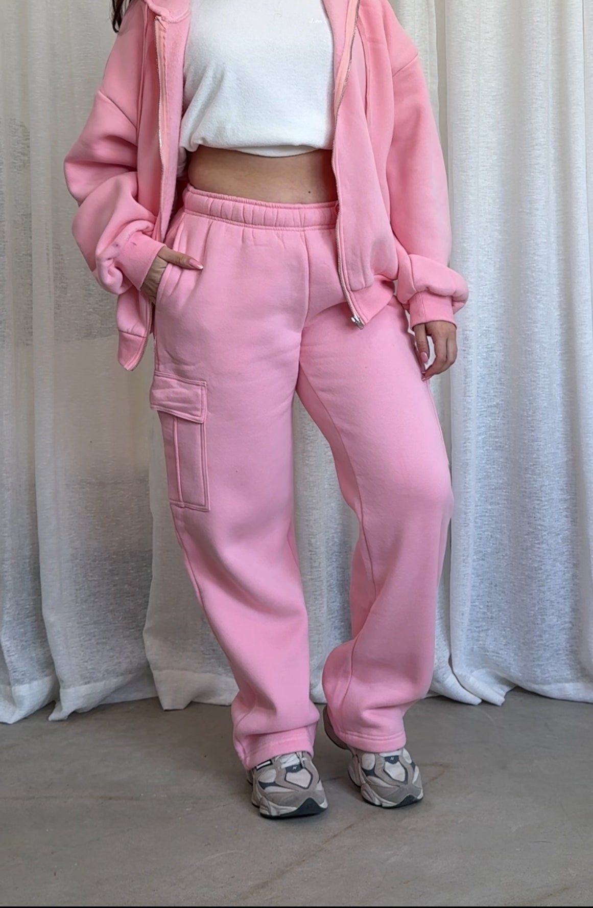 Kim Cargo Sweatpants (Blush)