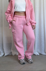 Kim Cargo Sweatpants (Blush)